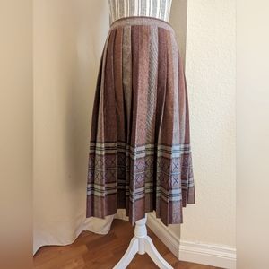 Vintage wool midi skirt